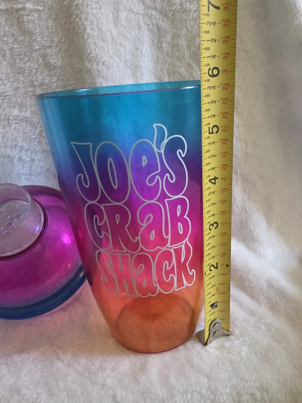Joe's Crab Shack Ombre Shaker Bottle - Blue Pink Orange